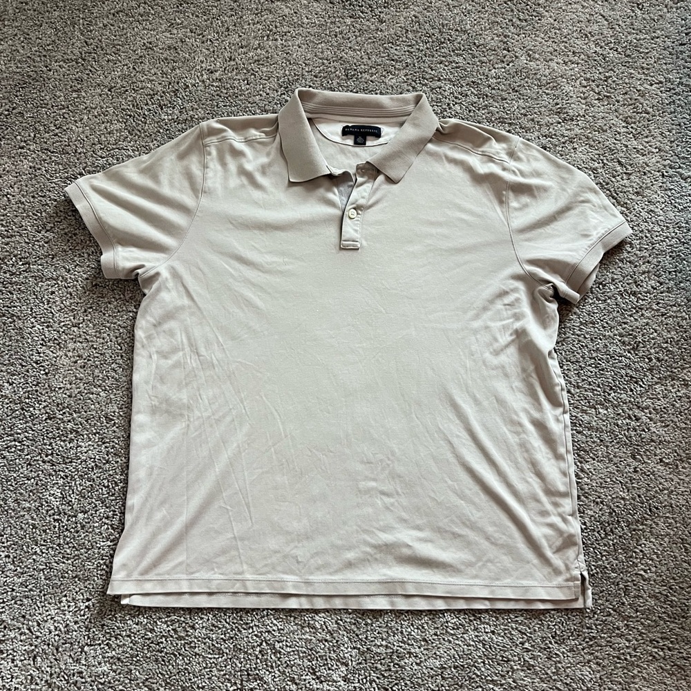 Banana Republic Light Tan Polo Shirt
